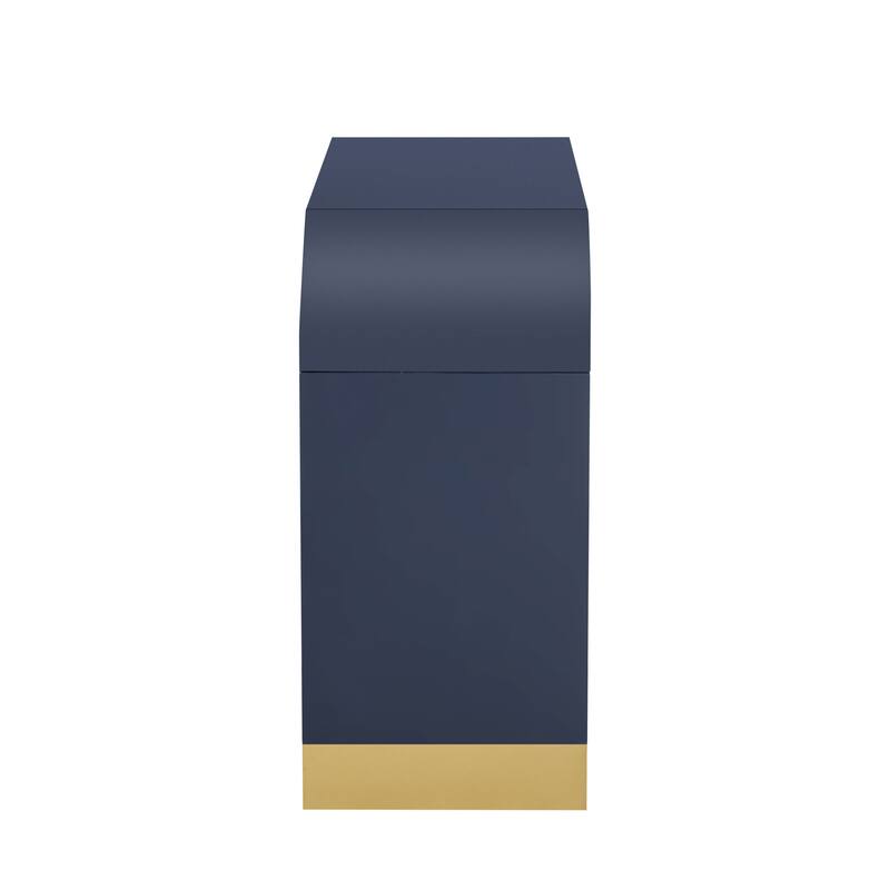 59.8" Sideboard Buffet Cabinet with arched ceiling and 4-door Pine veneer Storage Cabinet with Adjustable Shelves