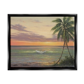 Stupell Tropical Ocean Waves Beach Floater Canvas Wall Art by Martin ...