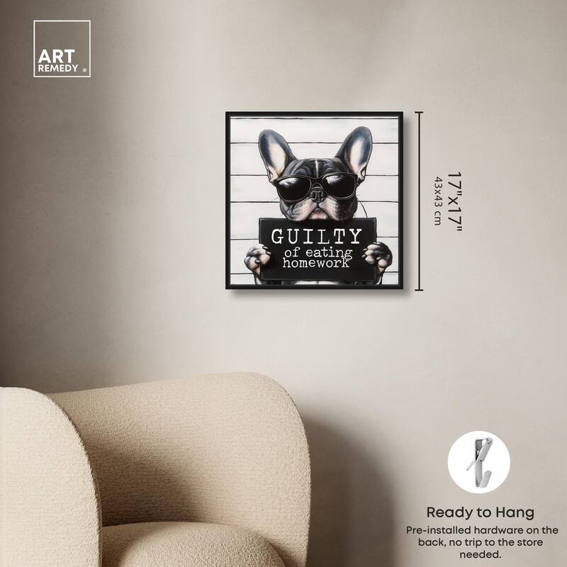 Guilty of Eating Homework Canvas by Art Remedy