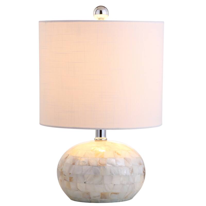 Bailey 16" Seashell LED Table Lamp, Ivory by JONATHAN Y