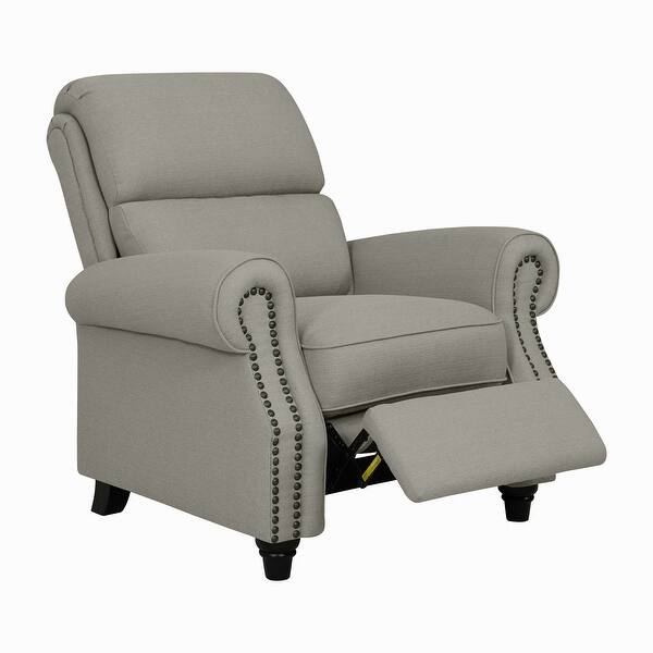 Copper Grove Jessie Linen Push Back Recliner Chair On Sale Overstock 20255122 Dove Grey We love the charcoal grey color, but it's also available in beige and sky blue. copper grove
