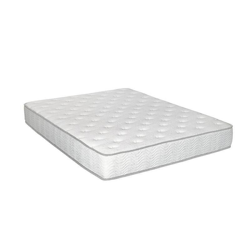 Irya 9 Inch Twin Size Mattress, Non Woven Soft Polyester, Pocket Coiling - White - Twin