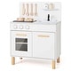 preview thumbnail 1 of 18, Costway Kids Kitchen Playset with Light up Stove & Cooking Sounds Oven - See Details White