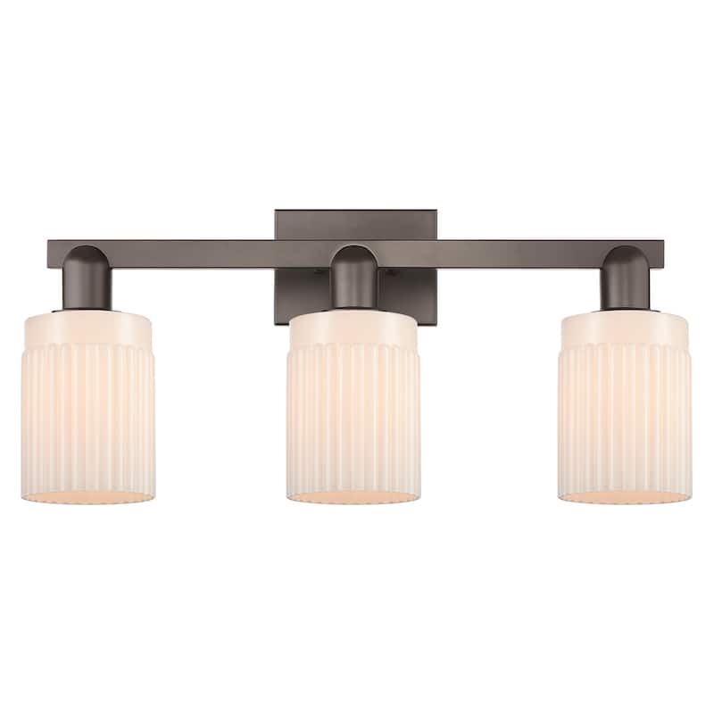 Innovations Lighting 716-3W-11-24 Hadley Vanity Hadley 3 Light 24" - Oil Rubbed Bronze / Matte White