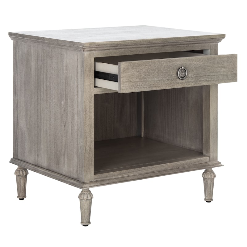 SAFAVIEH Couture Melkorka 1-Drawer Wood Nightstand