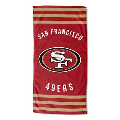 NFL San Francisco 49ers Stripes Beach Towel - 30x60