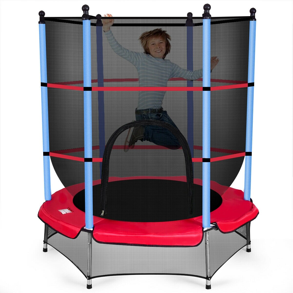 Home Exercise 55" Round Kids Youth Jumping Trampoline Safety Pad