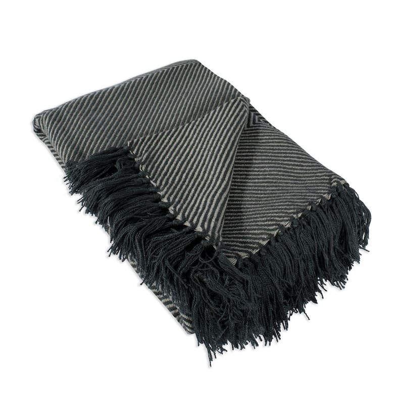 DII Braided Stripe Decorative Throw