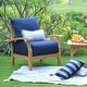 preview thumbnail 15 of 18, Cambridge Casual Caterina 4-piece Teak Patio Conversation Set