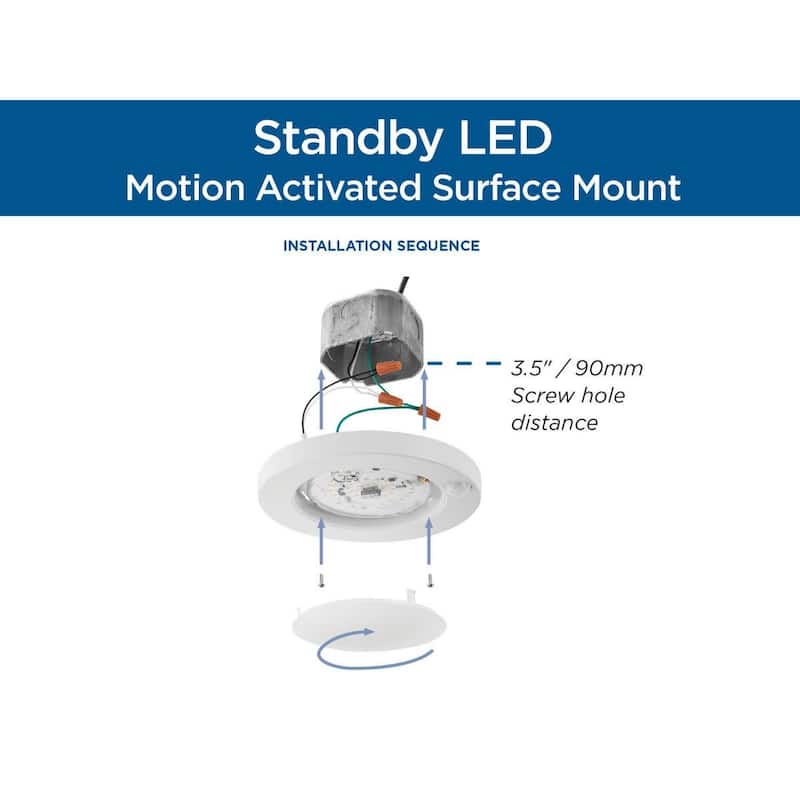 Progress Lighting P810041-30 Standby 8" Wide LED Flush Mount Drum