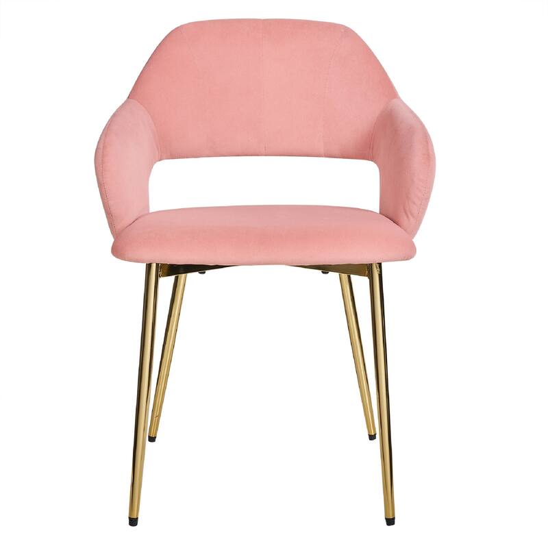 VECELO Modern Upholstered Dining Chairs Set of 6, Velvet Kitchen Chairs for Dining Room