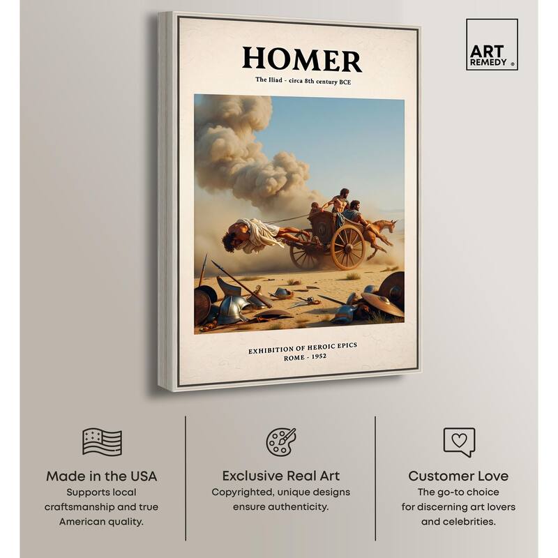 Iliad Illustrated Canvas by Art Remedy