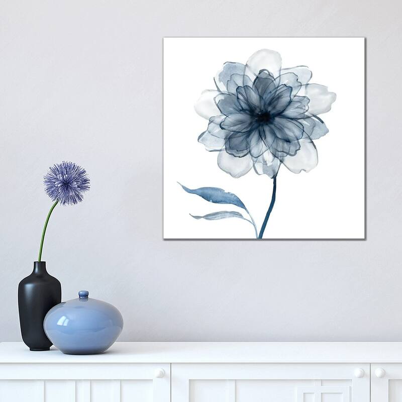 iCanvas "Indigo Bloom IV" by Carol Robinson Canvas Print - 18x18x1.5