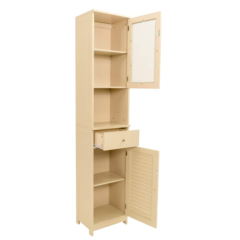 70.9" H Bathroom Storage Cabinet with 2 Doors & 1 Drawer,Freestanding Storage Tower