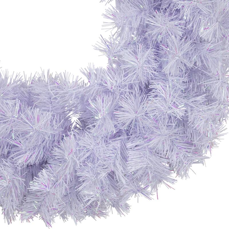 Icy White Iridescent Spruce Artificial Christmas Wreath - 36" - Unlit