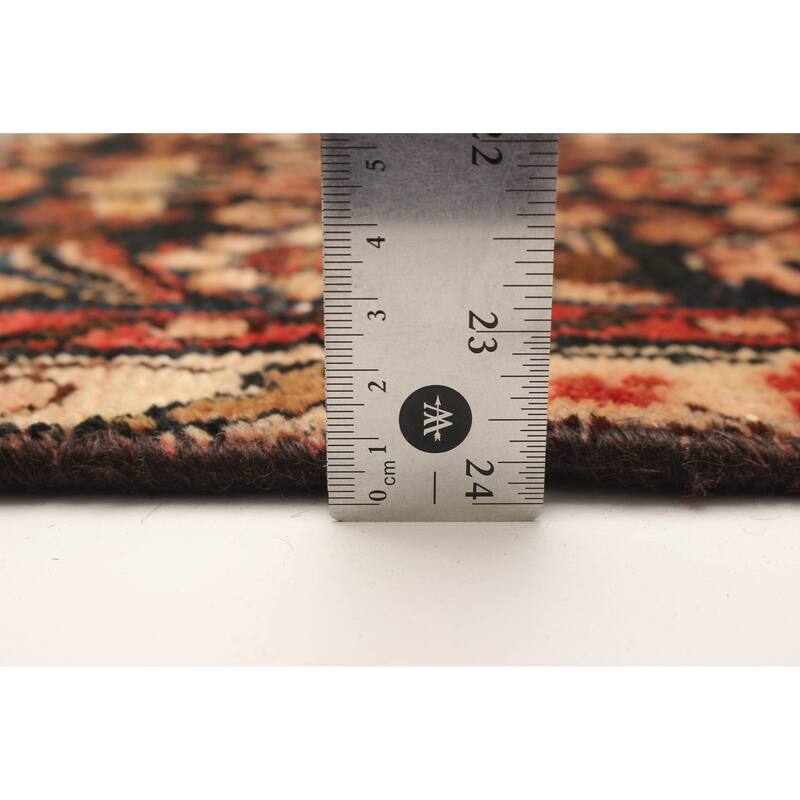 ECARPETGALLERY Hand-knotted Andelz Black Wool Rug - 3'0 x 11'6