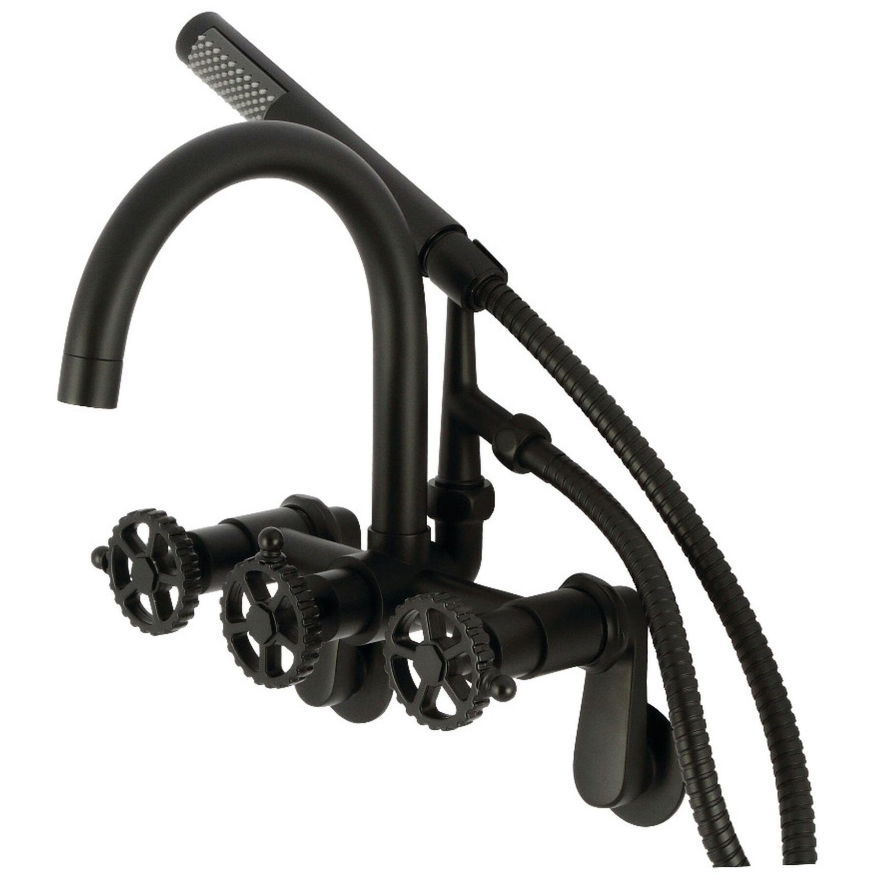 Kingston Brass AE815.CG Fuller Wall Mounted Tub Filler with Built-In