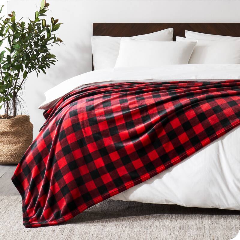 Bare Home Microplush Fleece Blanket - Ultra-Soft - Cozy Fuzzy Warm