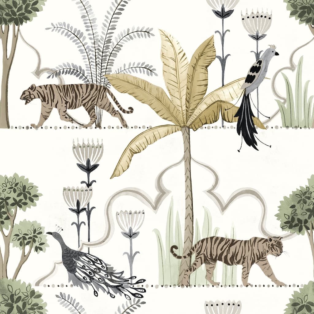 NuWallpaper Laos Ivory Peel and Stick Wallpaper