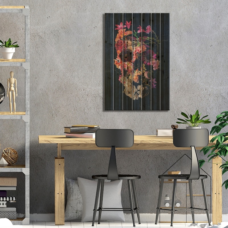 Recover Print On Wood by Ali Gulec - Multi-Color