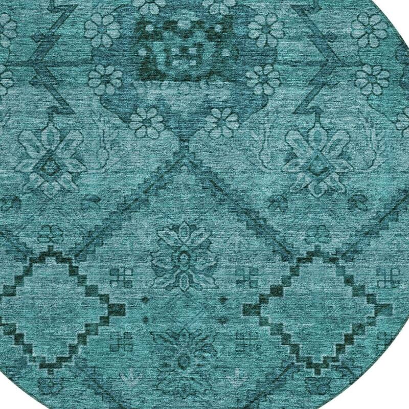 HomeRoots Floral Transitional Rectangle Outdoor Rug