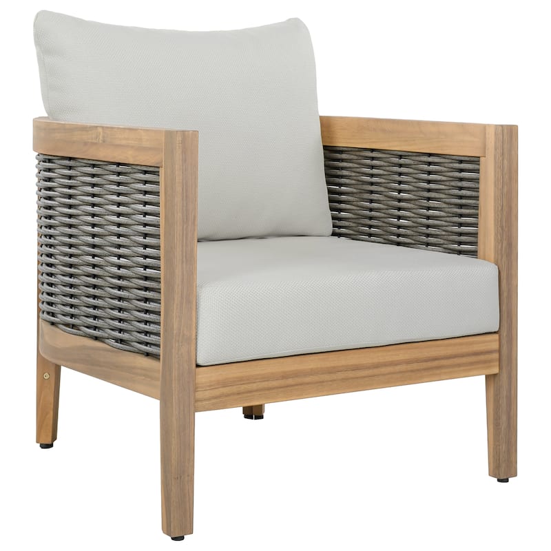 SAFAVIEH Outdoor Living Amanda Chair [SET of 2] - 28"W x 30"D x 25"H