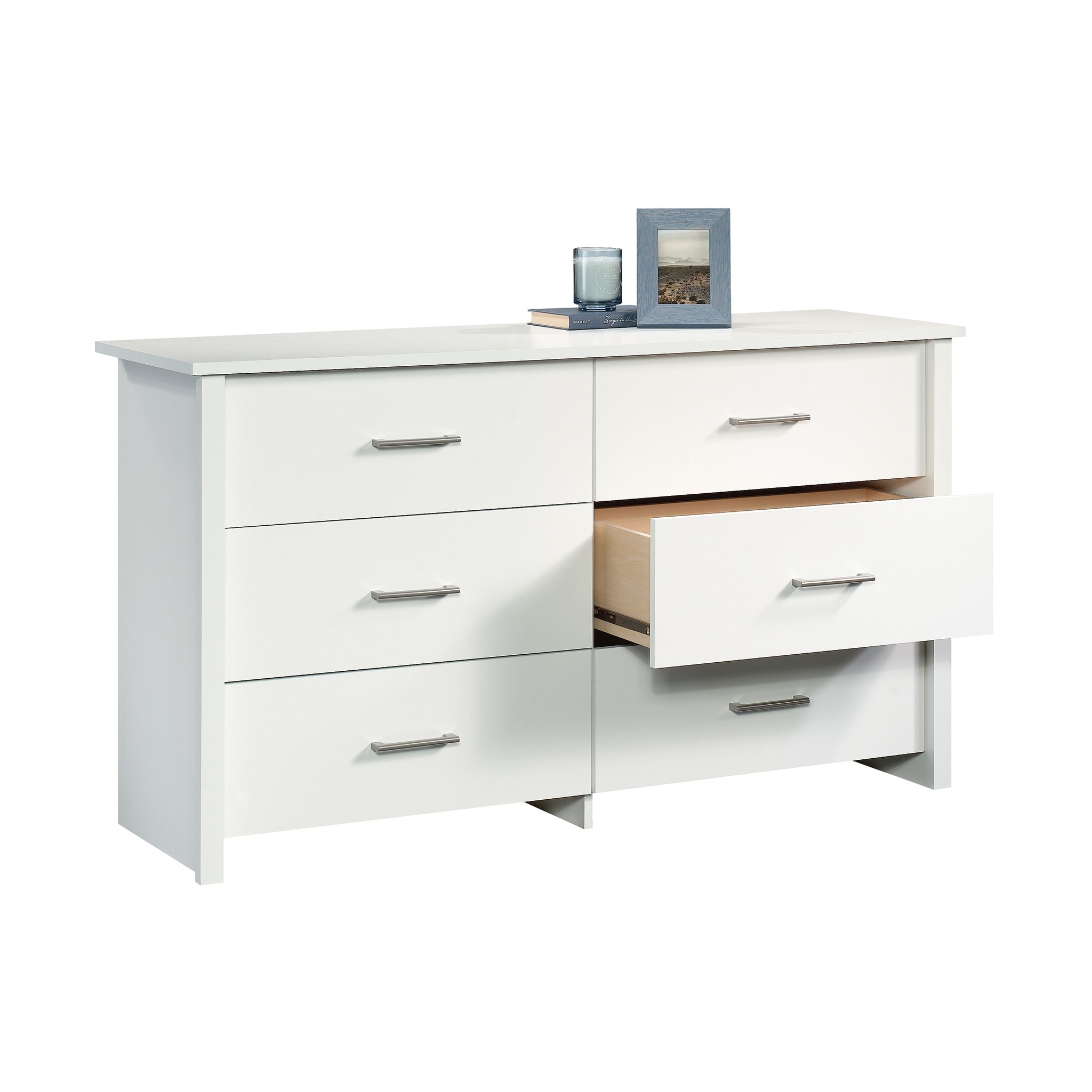 mainstays classic 6 drawer dresser white Mainstays Hillside 6-Drawer Dresser, Soft White Finish - Bed Bath & Beyond