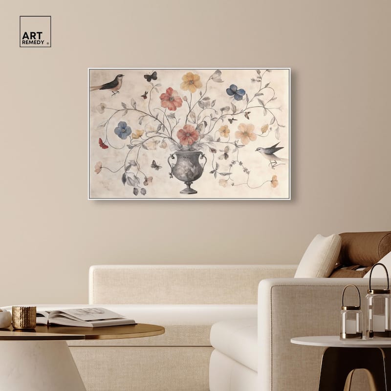 Antique Bouquet Canvas by Art Remedy
