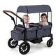 preview thumbnail 20 of 20, Costway Foldable Wagon Stroller for 2 Kids, Double Seater Toddler - See Details Grey