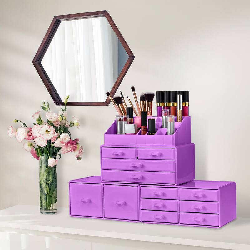 Sorbus Large Makeup Organizer and Storage for Vanity - 9.25" L x 5.25" W x 15.75" H