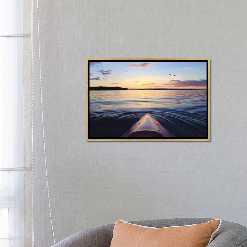 iCanvas "Kayaking On French Bay" by Lori Deiter Framed