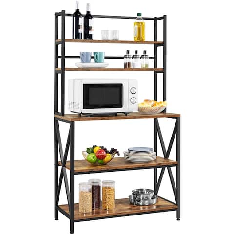 Yaheetech 5-Tier Baker's Rack,Microwave Oven Stand