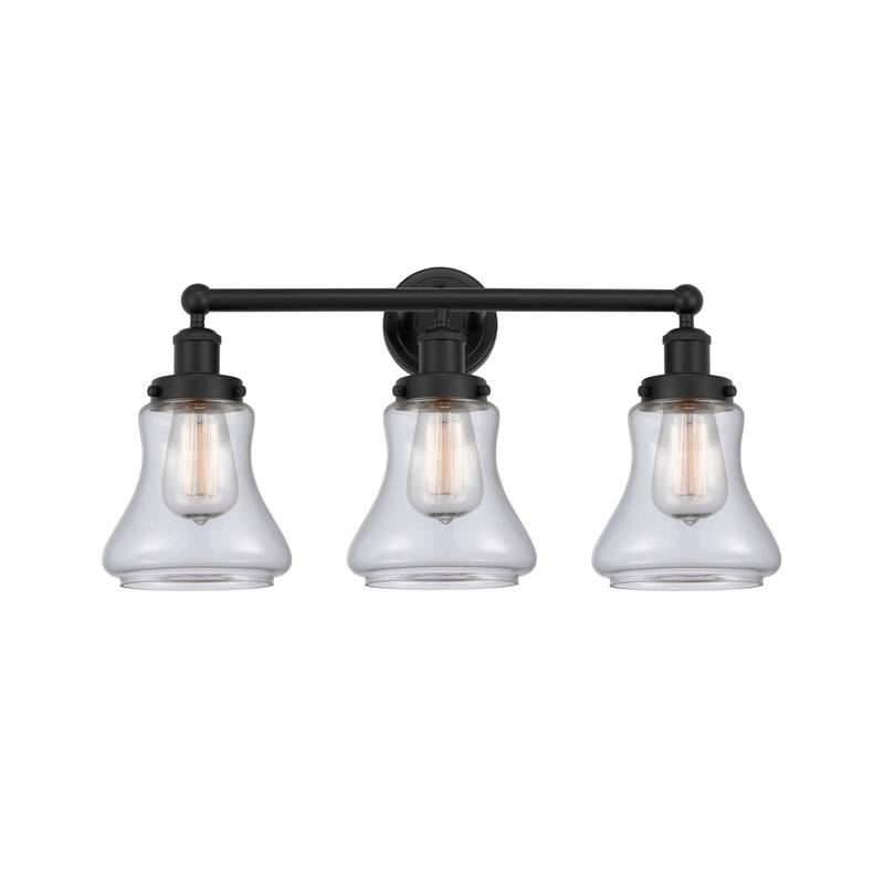 Innovations Lighting 616-3W-10-25 Bellmont Vanity Bellmont 3 Light 25" - Matte Black / Clear