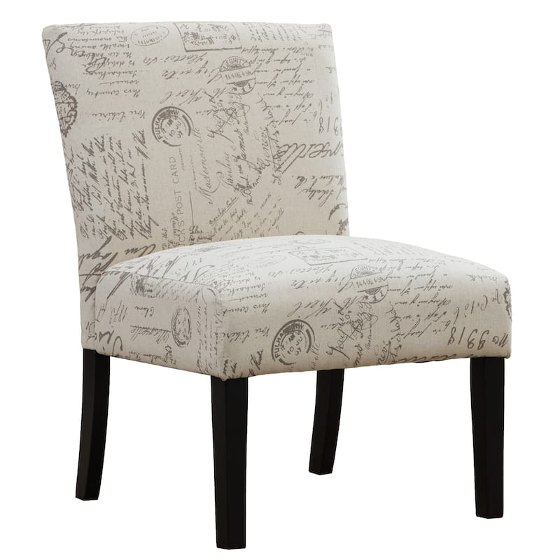 Modern 25.5" Upholstered Accent Chair with Wood Legs for Living Room