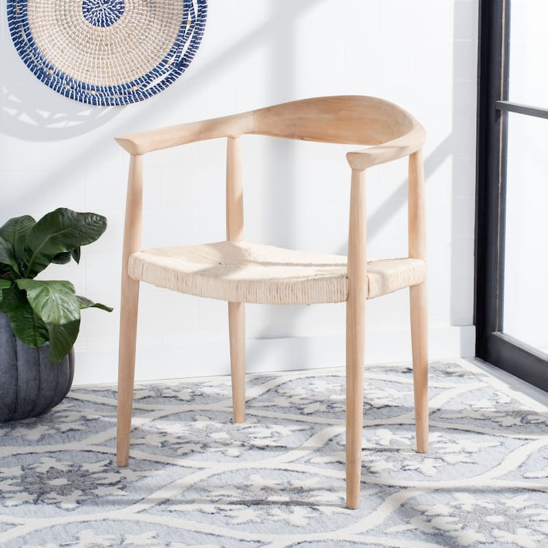 SAFAVIEH Besse Foc Twist Accent Chair - 24.8" W x 18.9" L x 30.7" H - 25Wx19Dx31H