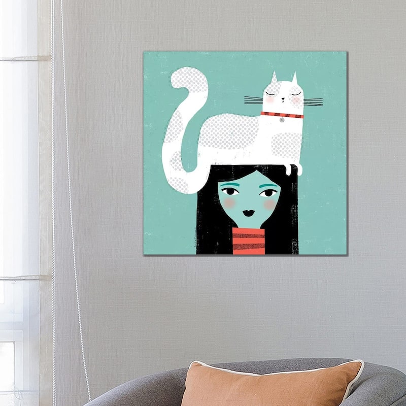 iCanvas "Cat Attitude" by Terry Runyan Canvas Print - 26x26x1.5