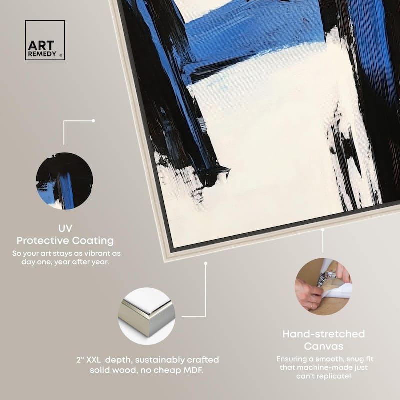 Blue Streak II Canvas by Art Remedy