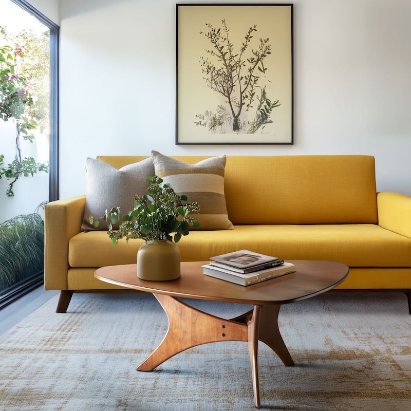 INK IVY Blaze Triangle Wood Coffee table