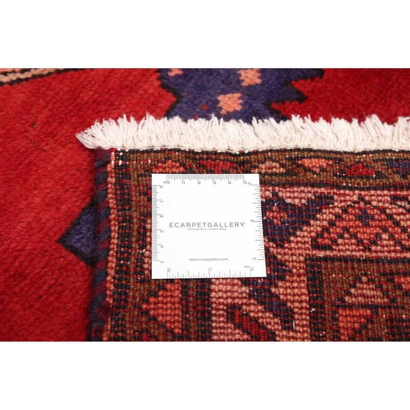 ECARPETGALLERY Hand-knotted Konya Anatolian Dark Navy, Red Wool Rug - 3'7 x 10'1