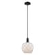 Option White Glass with White Rope / Matte Black