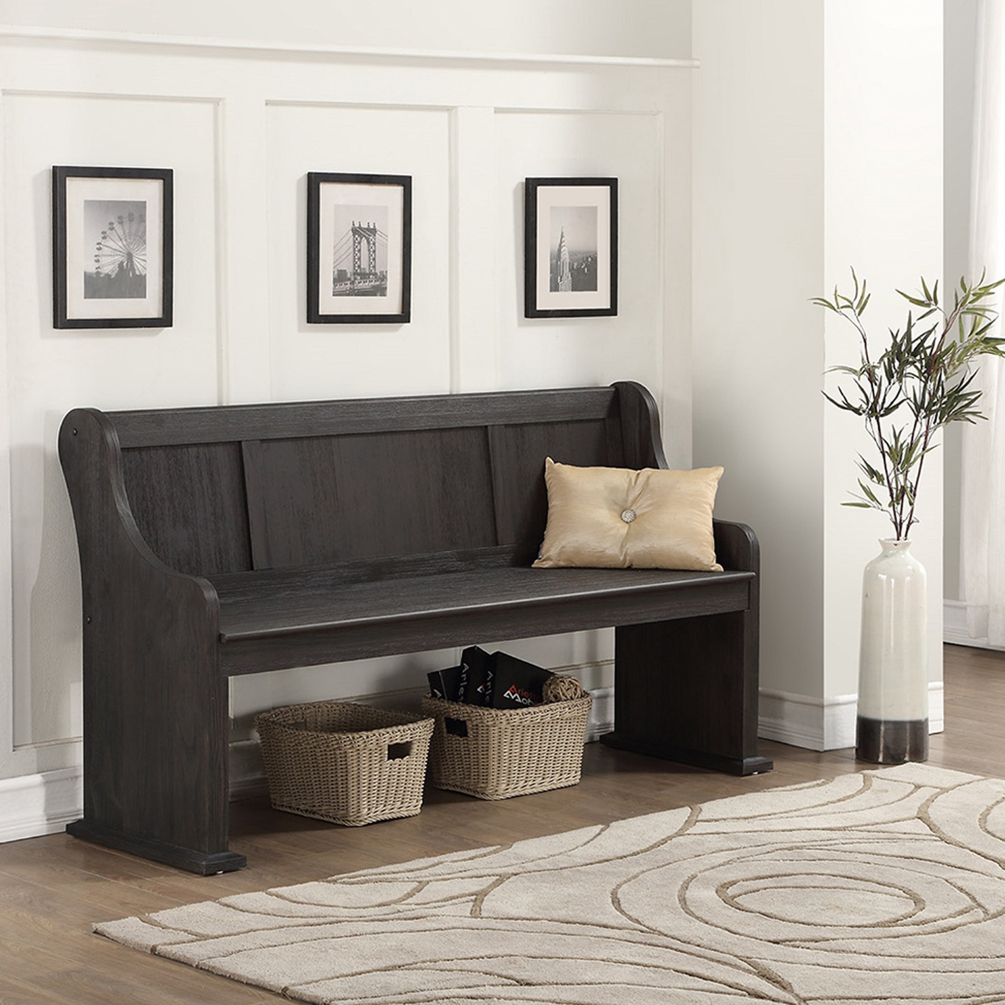 Farm bench on sale with back