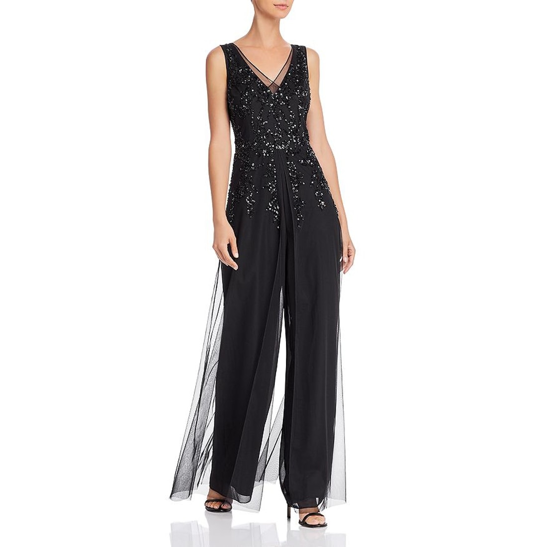 Adrianna papell beaded jumpsuit clearance
