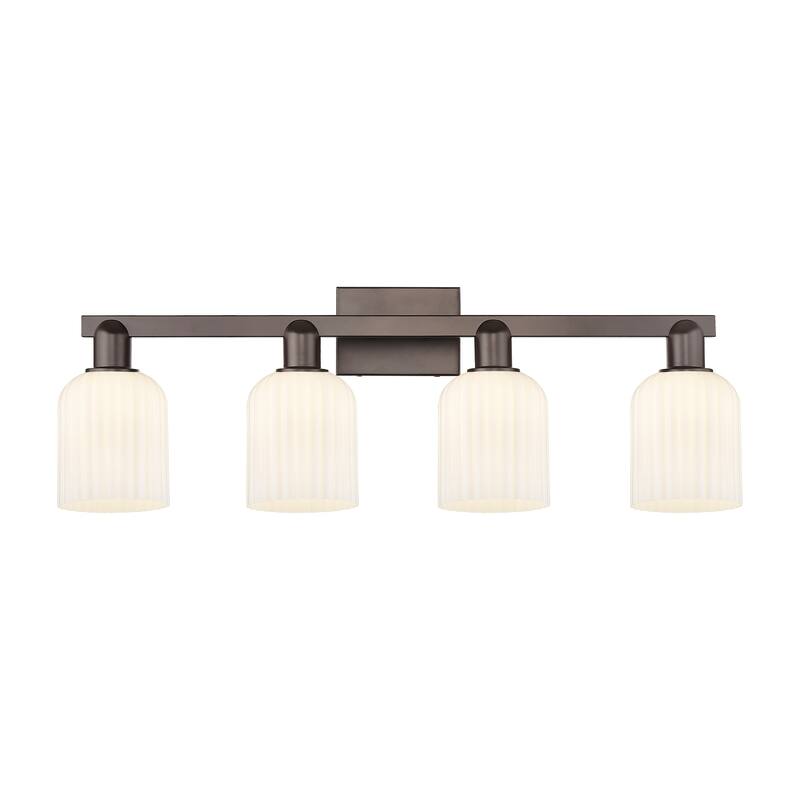 Innovations Lighting Downtown Urban - Bridal Veil - 4 Light 32" Bath Vanity Light