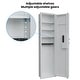 preview thumbnail 14 of 14, 53" Password Touch Panel In-Wall Safe, Hidden Wall Gun Safe for Rifles with Adjustable Shelves