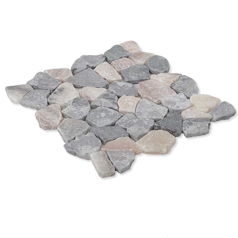 Cruz Bay Studio XR3 Fit Mosaic - 11" x 11" Pebble and Rock Floor and