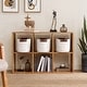 preview thumbnail 5 of 48, 3 Pack Woven Cotton Rope Shelf Storage Basket with Leather Handles, Baby Nursery Storage Bin Organizers, Closet Shelf Storage
