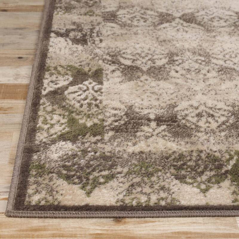 Superior Modern Paisley Geometric Polypropylene Indoor Area Rug