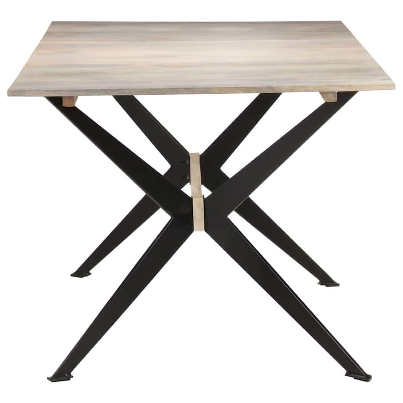 vidaXL Dining Table Kitchen Table Dining Room Dinner Table Solid Mango Wood - 70.9"x35.4"x29.9"