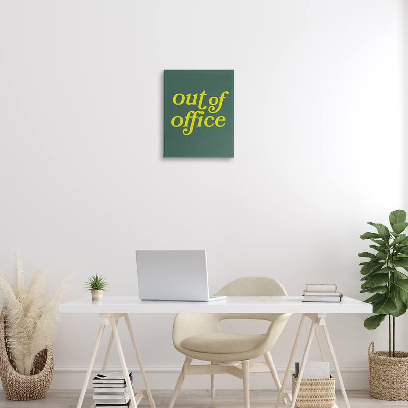 Stupell Minimal Out Of Office Canvas Wall Art Design By Victoria Barnes