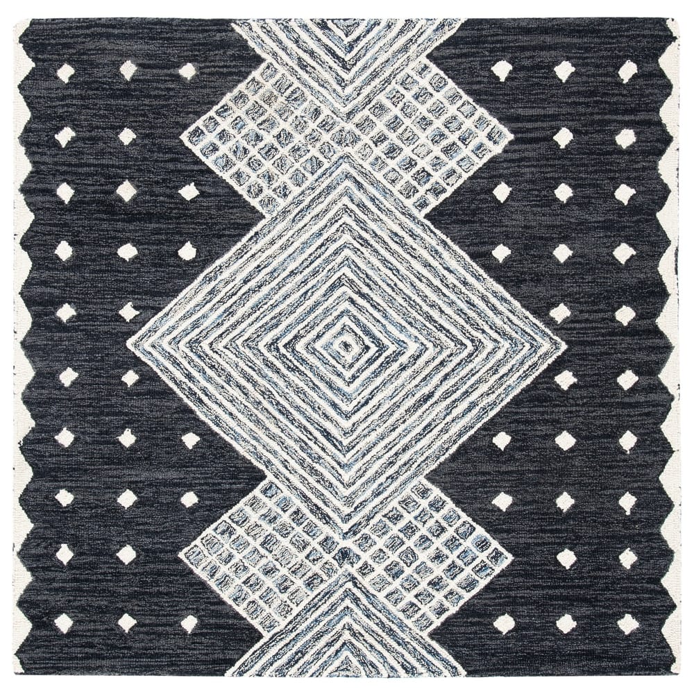 SAFAVIEH Handmade Micro-Loop Crystele Modern Wool Rug
